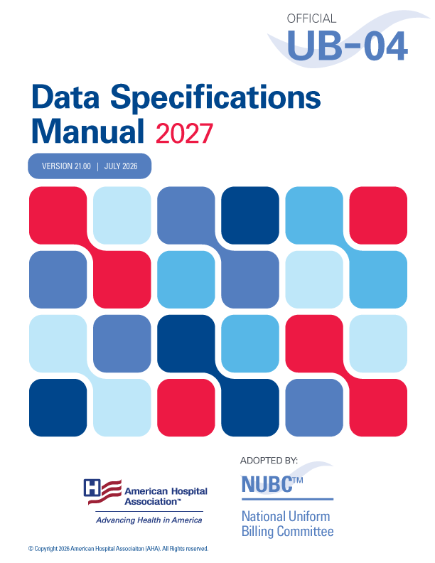 Official UB-04 Data Specifications Manual 2025 Edition