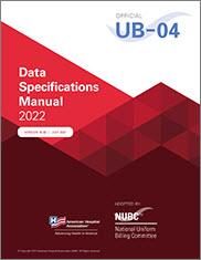 Official UB-04 Data Specifications Manual 2022 Cover