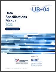 Official UB-04 Data Specifications Manual 2023 Cover Image